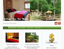 Tablet Screenshot of cottageinnthewoods.com